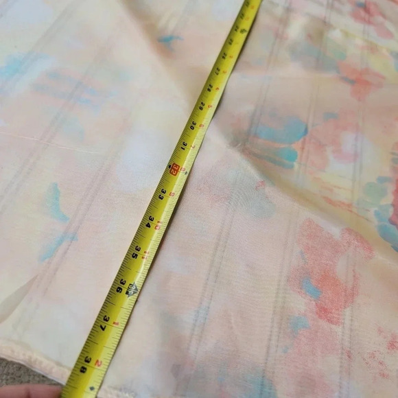 Vintage Lighweight Sheer Kimono Cardigan Poppy Floral Black Small Sheer Peach - Picture 4 of 11